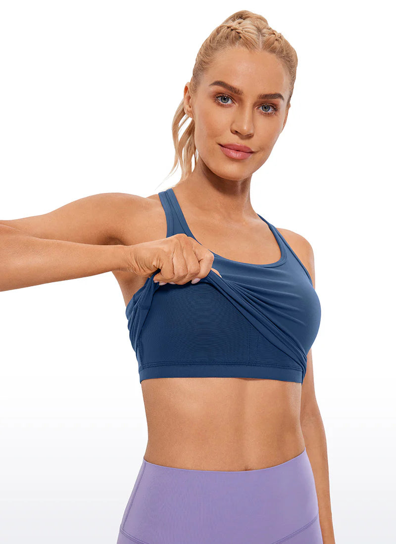 CRZ YOGA Butterluxe Scoop Neck Racerback Longline Bra