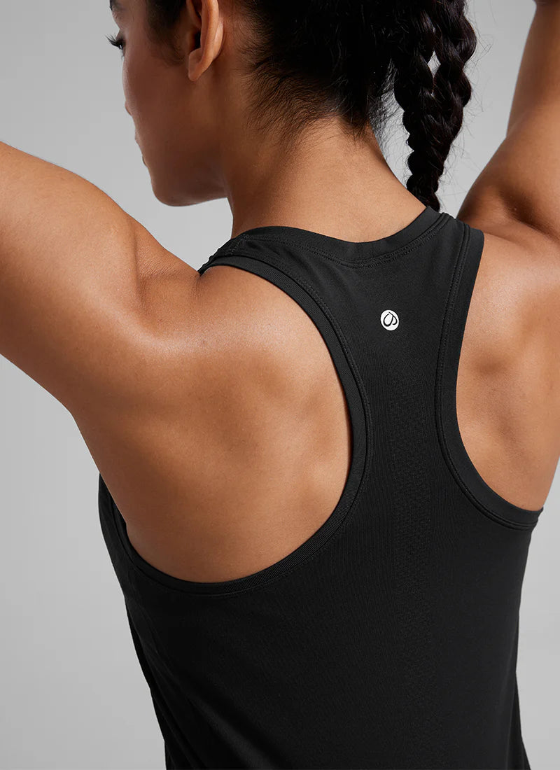 CRZ YOGA Seamless Scoop Neck Tanks Racerback