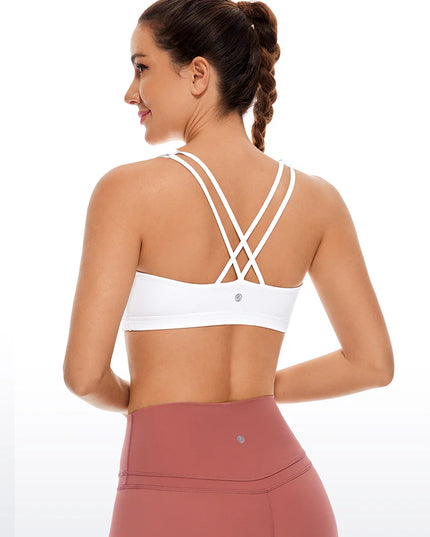 CRZ YOGA Nakedfeel Cross Back Low Cut Bra