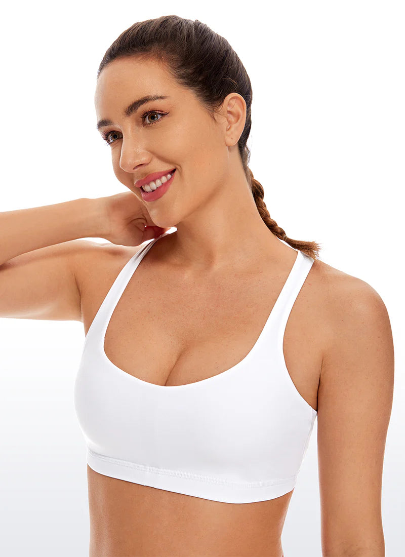 CRZ YOGA Nakedfeel Cross Back Low Cut Bra