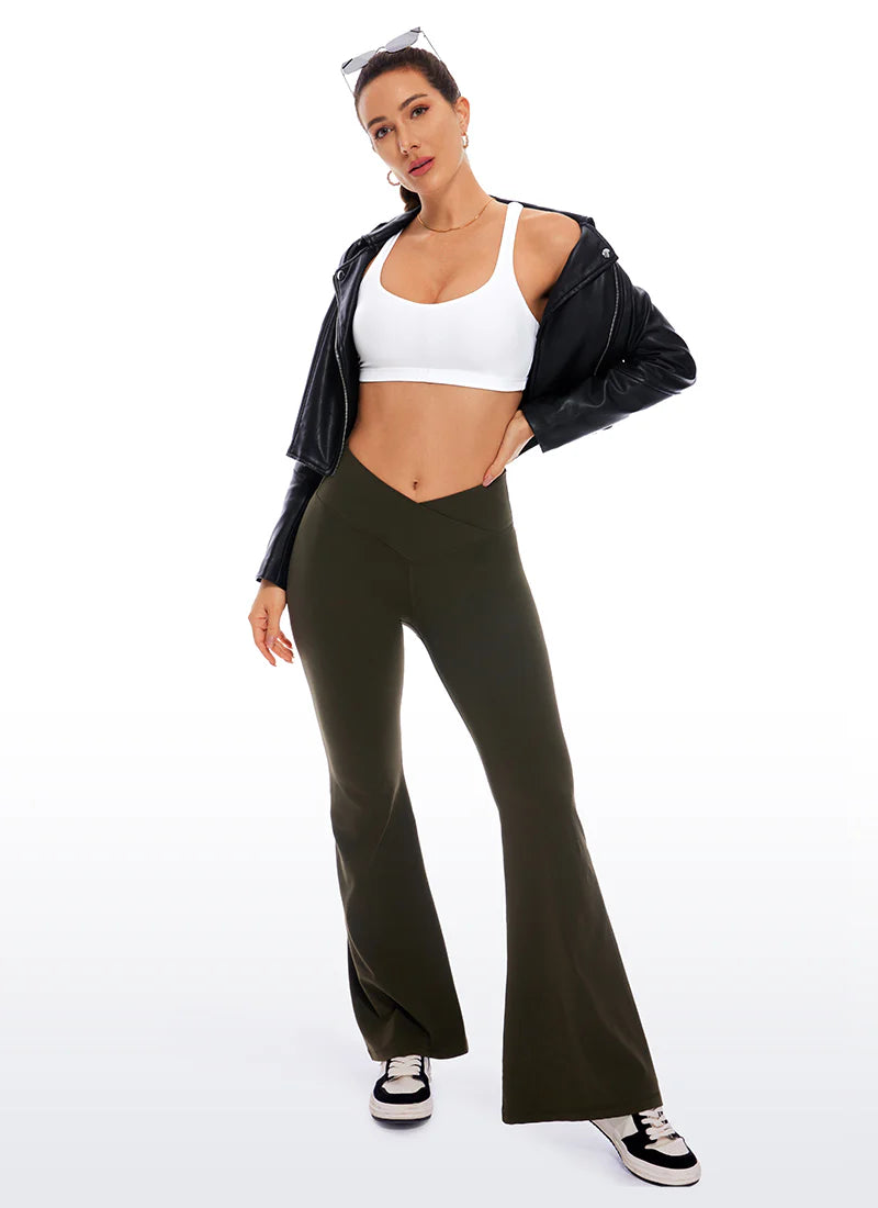 CRZ YOGA Nakedfeel Cross Back Low Cut Bra