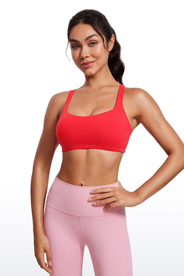 CRZ YOGA Nakedfeel Cross Back Low Cut Bra
