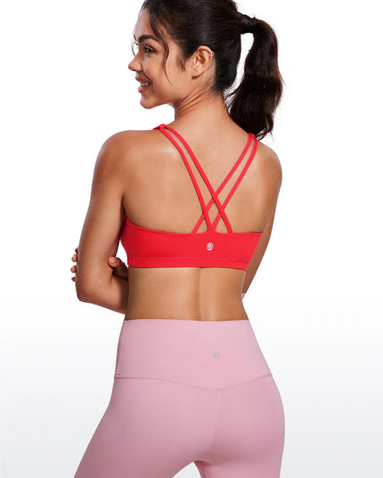 CRZ YOGA Nakedfeel Cross Back Low Cut Bra