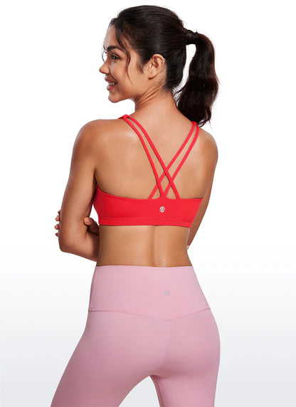 CRZ YOGA Nakedfeel Cross Back Low Cut Bra