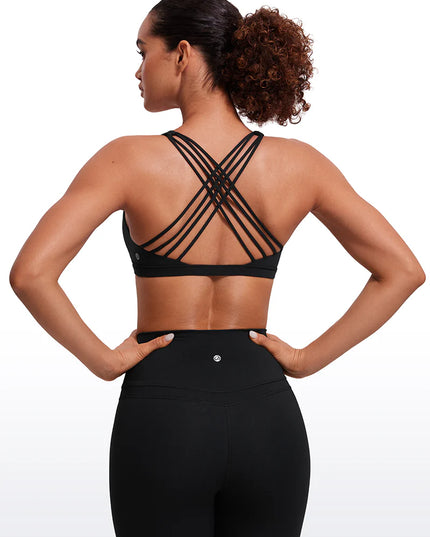 CRZ YOGA Nakedfeel Low Cut Strappy Bra (8 Straps)