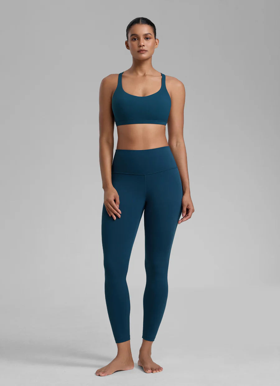 CRZ YOGA Nakedfeel Low Cut Strappy Bra (8 Straps)