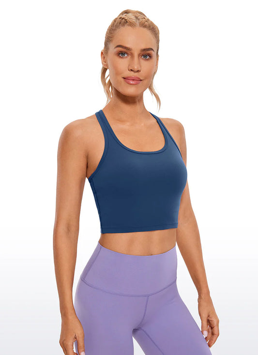 CRZ YOGA Butterluxe Scoop Neck Racerback Longline Bra