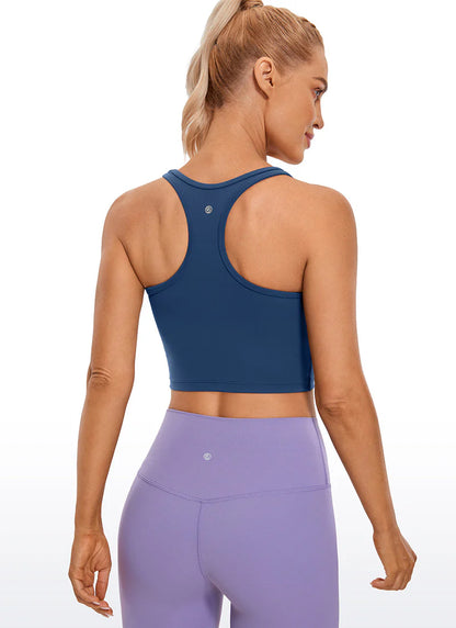 CRZ YOGA Butterluxe Scoop Neck Racerback Longline Bra
