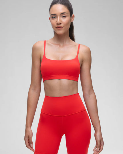 CRZ YOGA Butterluxe Adjustable Spaghetti Strap Bra