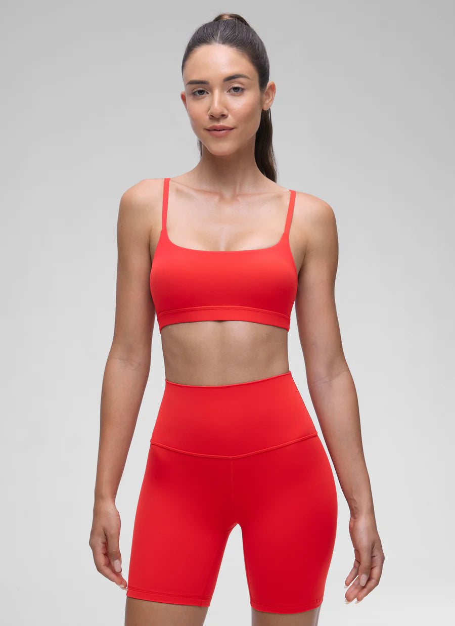 CRZ YOGA Butterluxe Adjustable Spaghetti Strap Bra