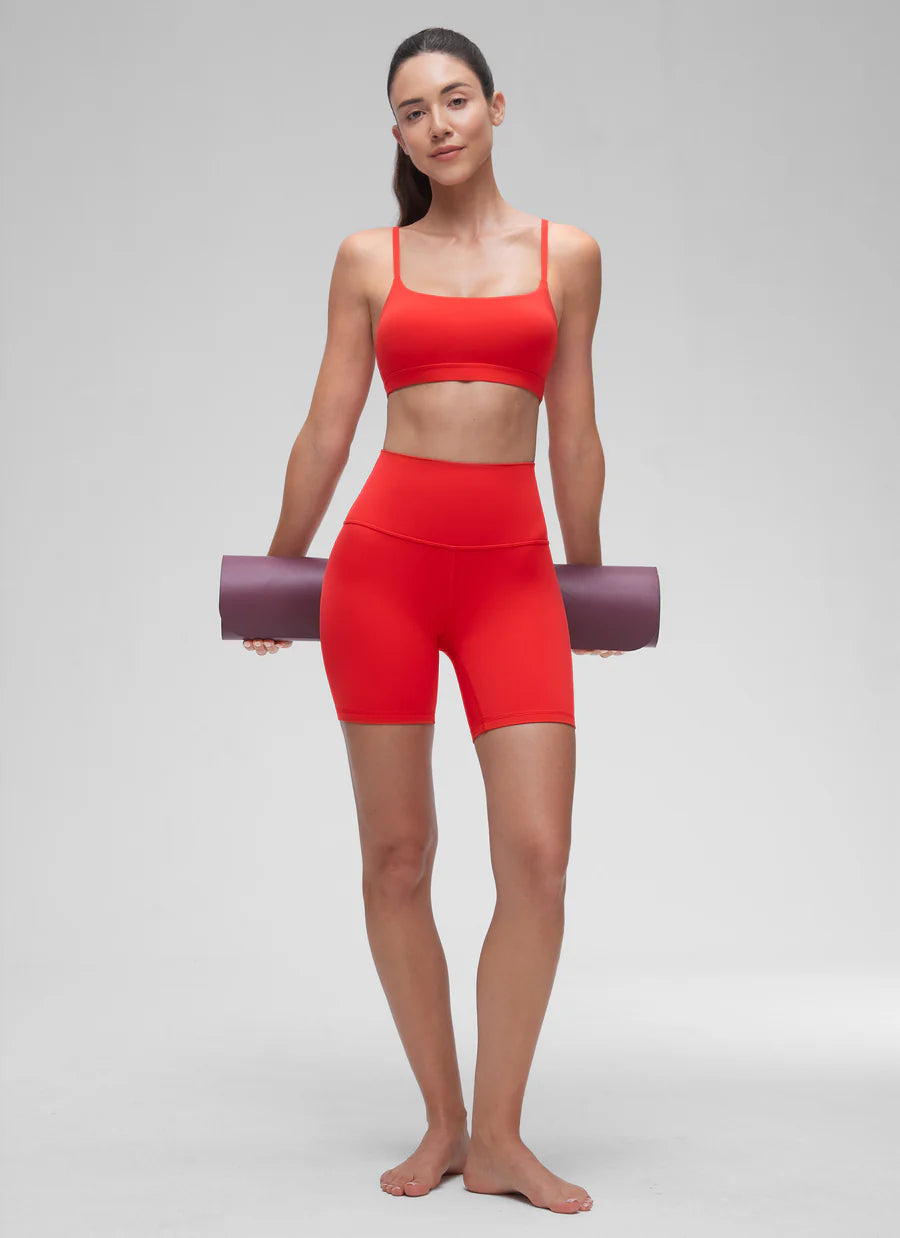 CRZ YOGA Butterluxe Adjustable Spaghetti Strap Bra