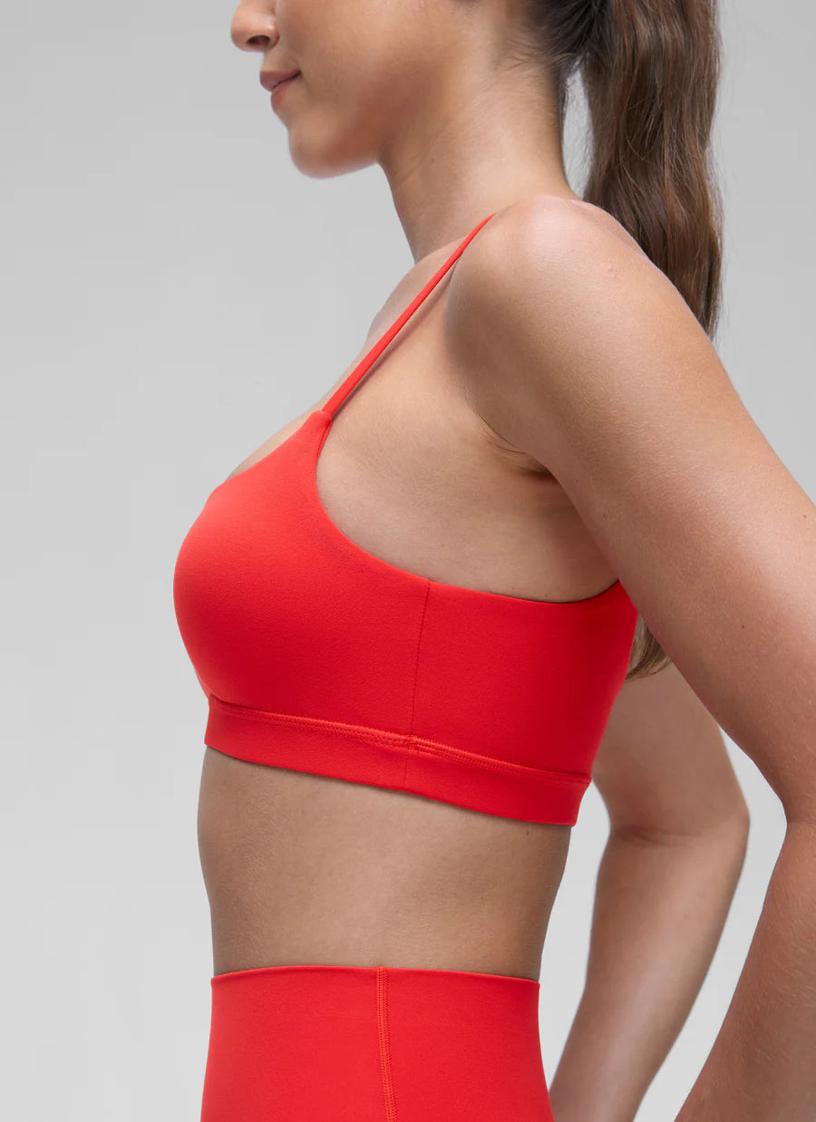 CRZ YOGA Butterluxe Adjustable Spaghetti Strap Bra