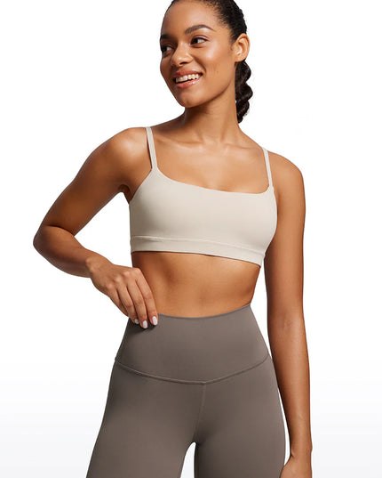 CRZ YOGA Butterluxe Adjustable Spaghetti Strap Bra
