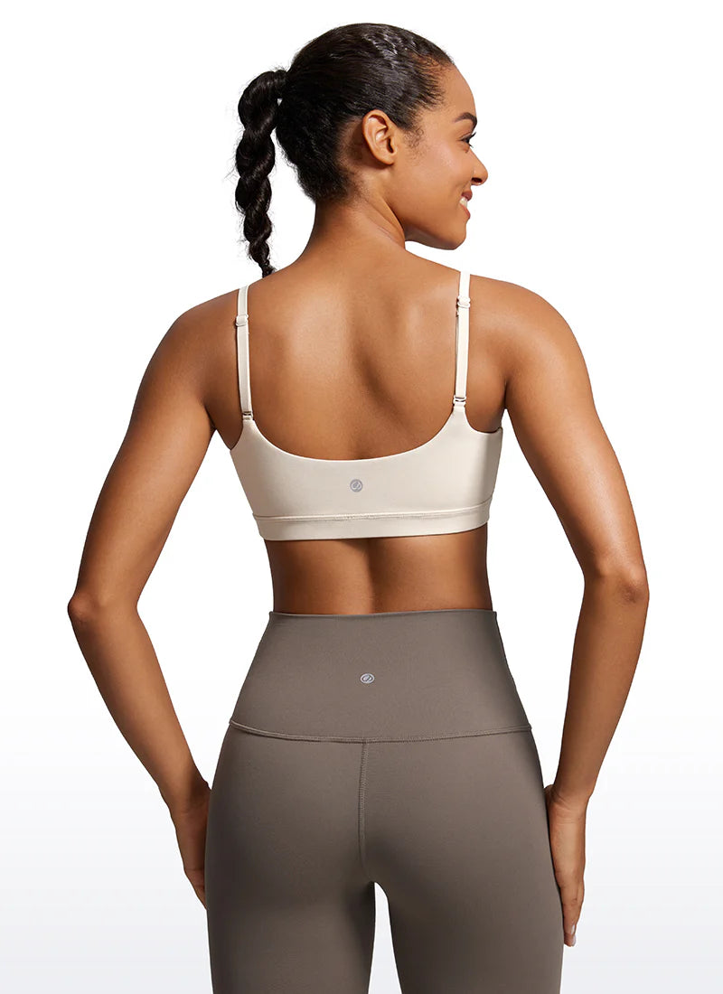 CRZ YOGA Butterluxe Adjustable Spaghetti Strap Bra