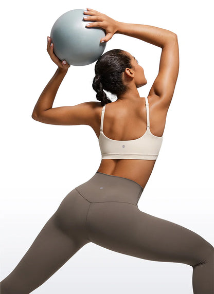 CRZ YOGA Butterluxe Adjustable Spaghetti Strap Bra