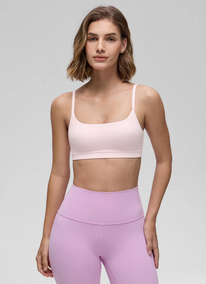 CRZ YOGA Butterluxe Adjustable Spaghetti Strap Bra