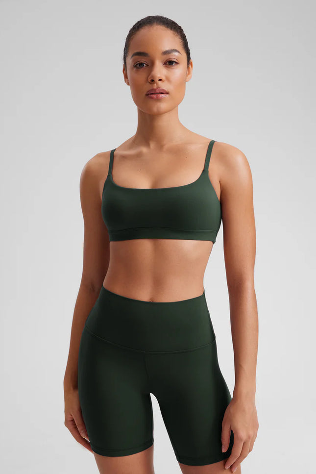 CRZ YOGA Butterluxe Adjustable Spaghetti Strap Bra