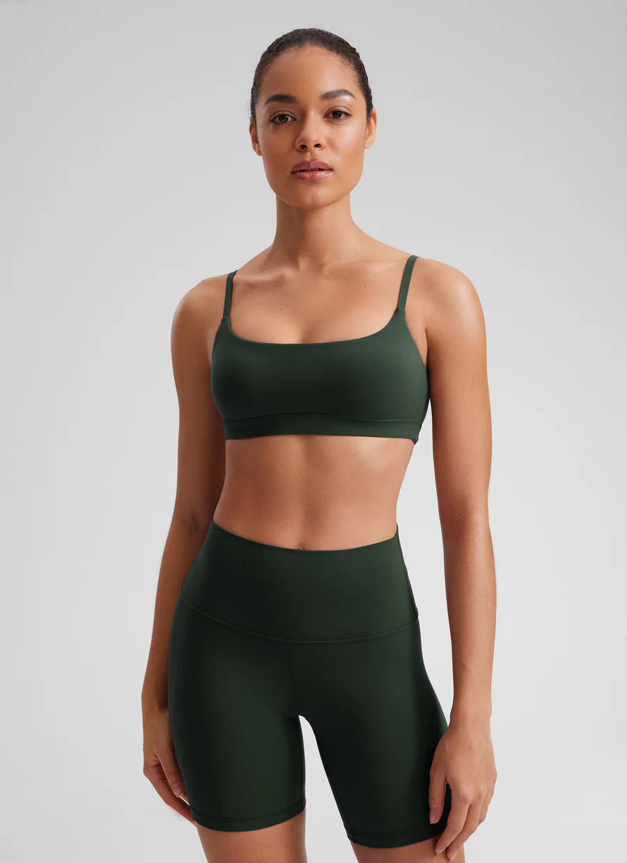 CRZ YOGA Butterluxe Adjustable Spaghetti Strap Bra