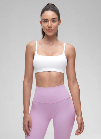 CRZ YOGA Butterluxe Adjustable Spaghetti Strap Bra