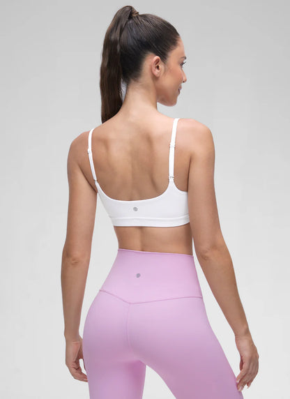 CRZ YOGA Butterluxe Adjustable Spaghetti Strap Bra