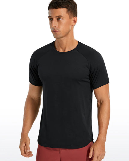 CRZ YOGA Lightweight Quick Dry Short sleeves Round Neck