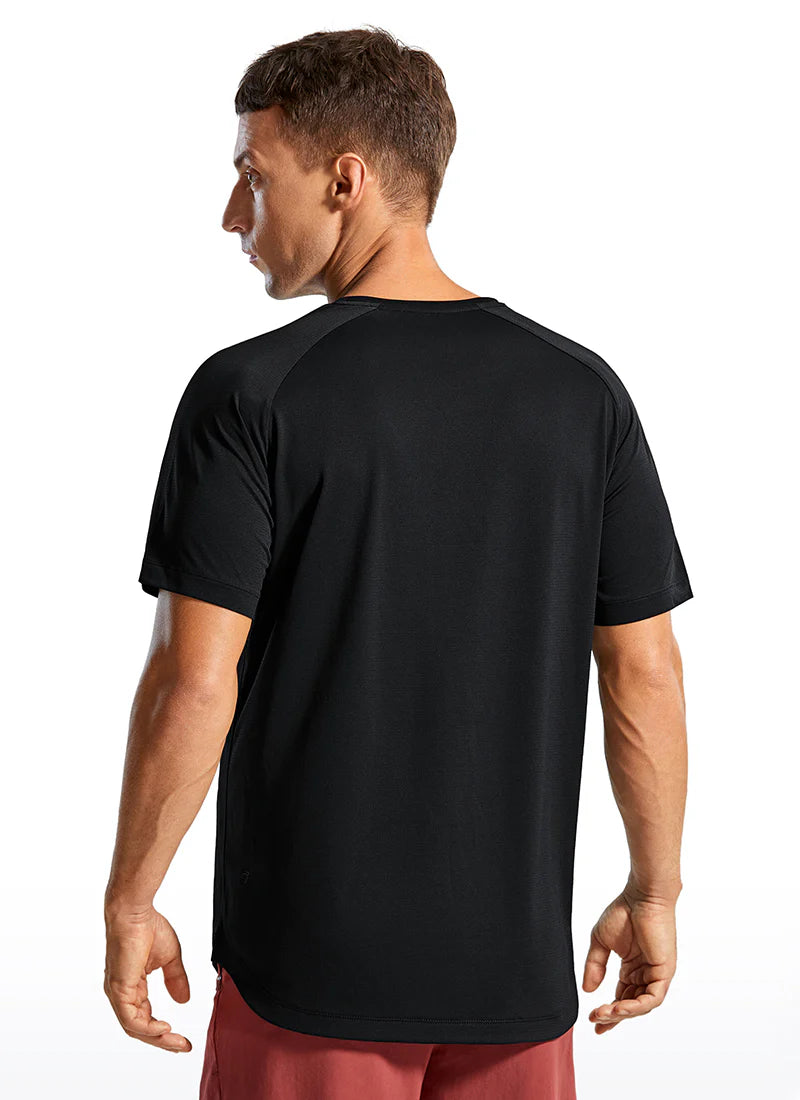 CRZ YOGA Lightweight Quick Dry Short sleeves Round Neck