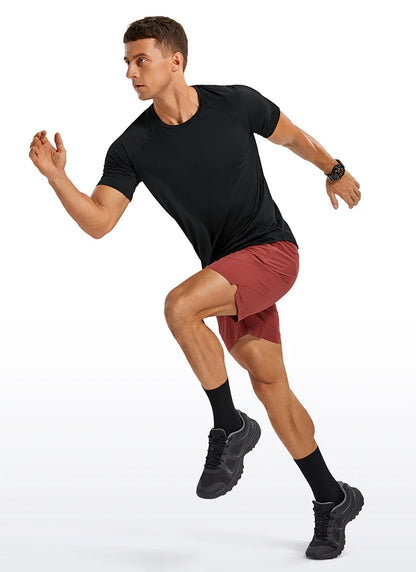 CRZ YOGA Lightweight Quick Dry Short sleeves Round Neck