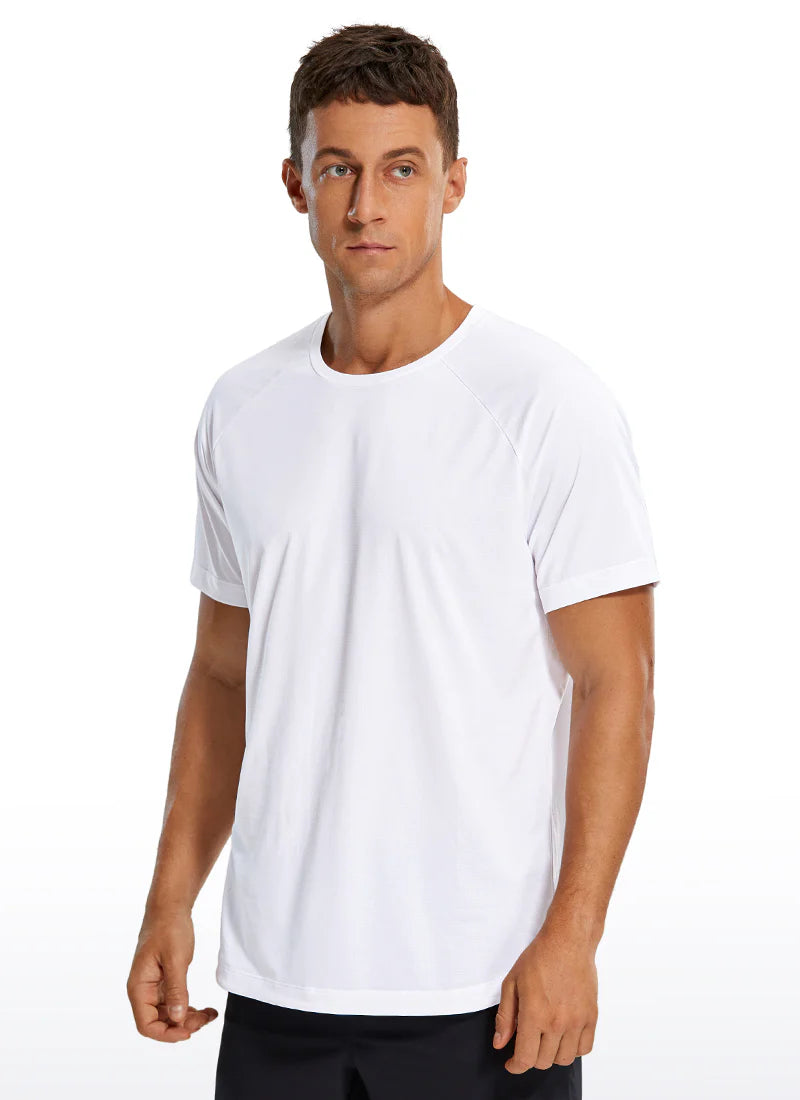 CRZ YOGA Lightweight Quick Dry Short sleeves Round Neck