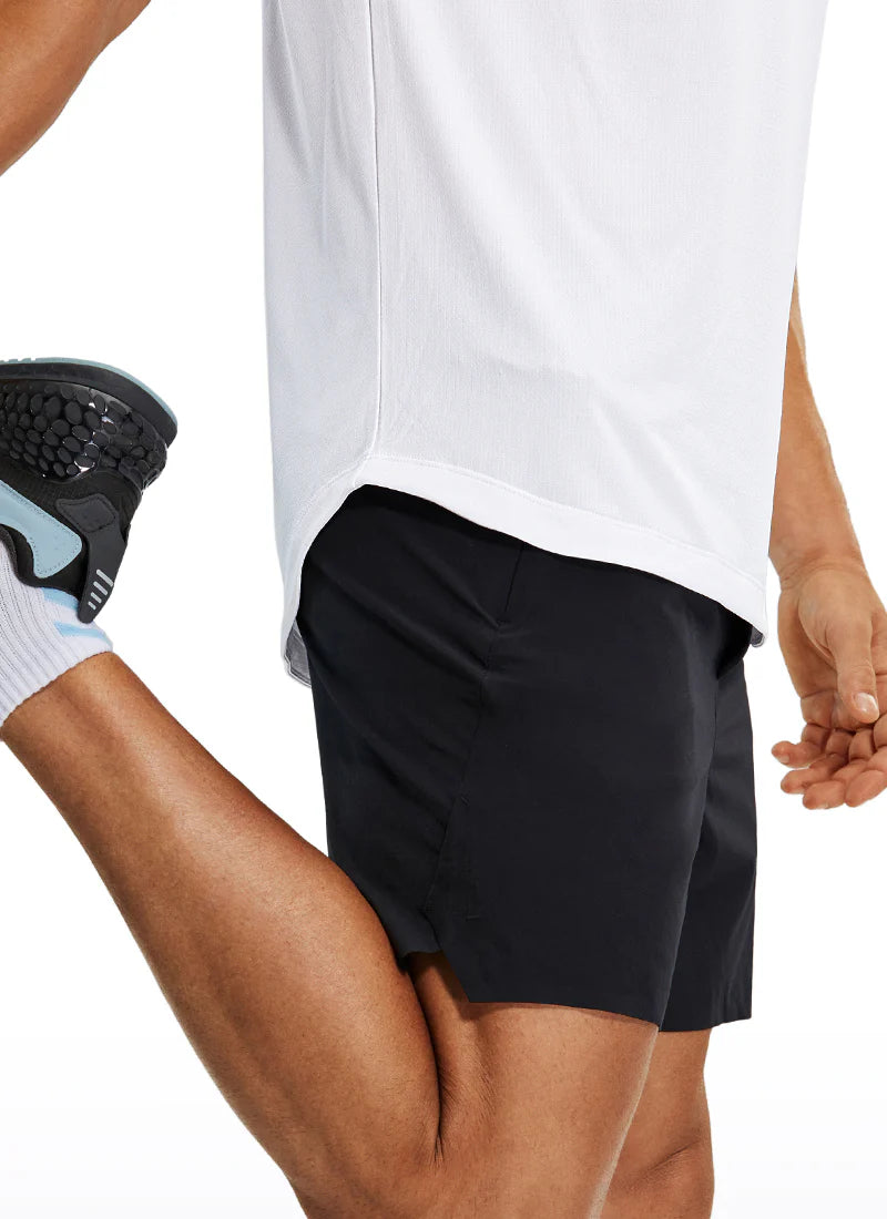 CRZ YOGA Lightweight Quick Dry Short sleeves Round Neck