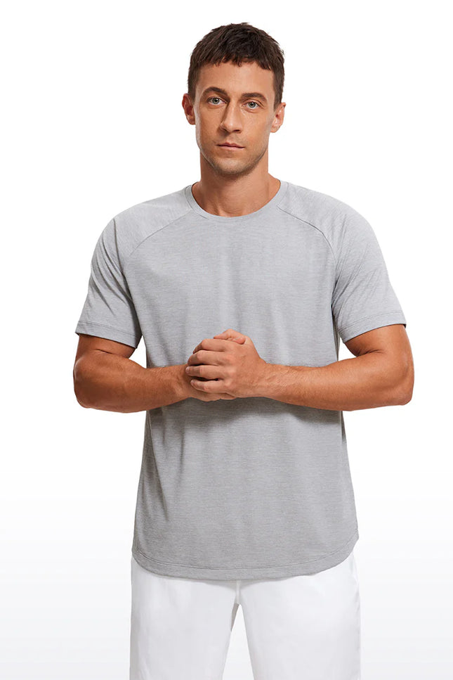 CRZ YOGA Lightweight Quick Dry Short sleeves Round Neck