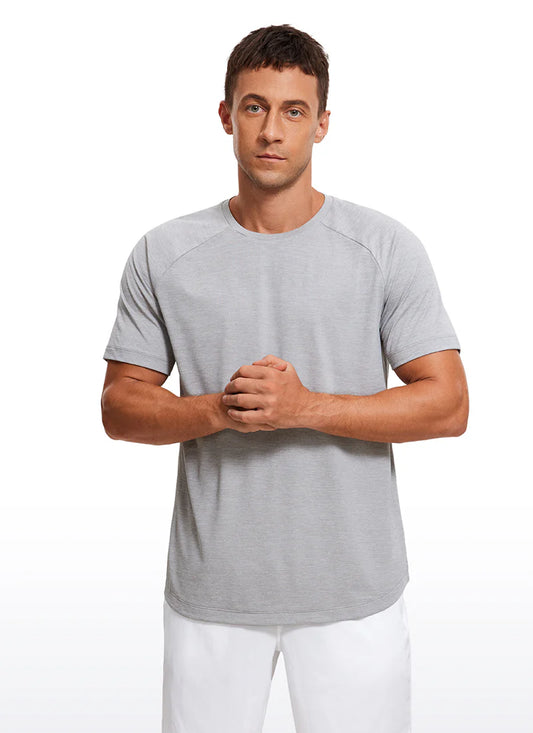 CRZ YOGA Lightweight Quick Dry Short sleeves Round Neck