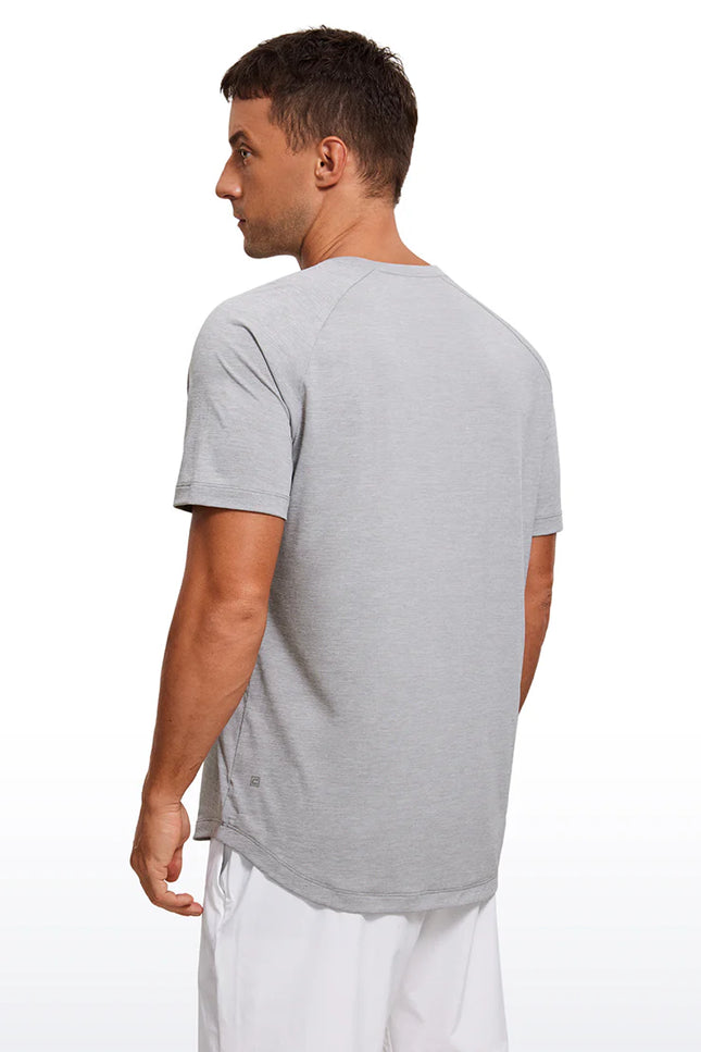CRZ YOGA Lightweight Quick Dry Short sleeves Round Neck