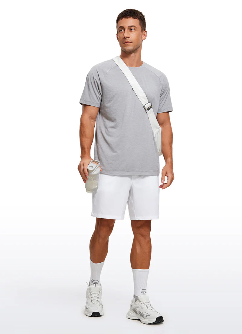 CRZ YOGA Lightweight Quick Dry Short sleeves Round Neck