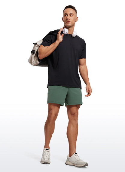 CRZ YOGA On the Travel Linerless Shorts with Pockets 5"