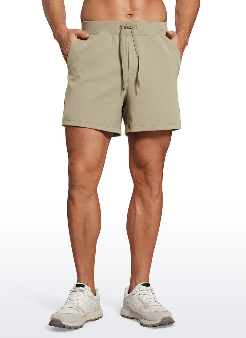 CRZ YOGA On the Travel Linerless Shorts with Pockets 5"