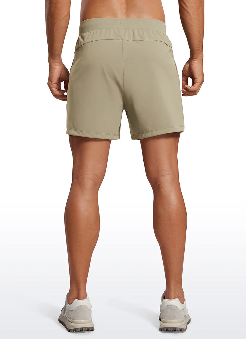 CRZ YOGA On the Travel Linerless Shorts with Pockets 5"