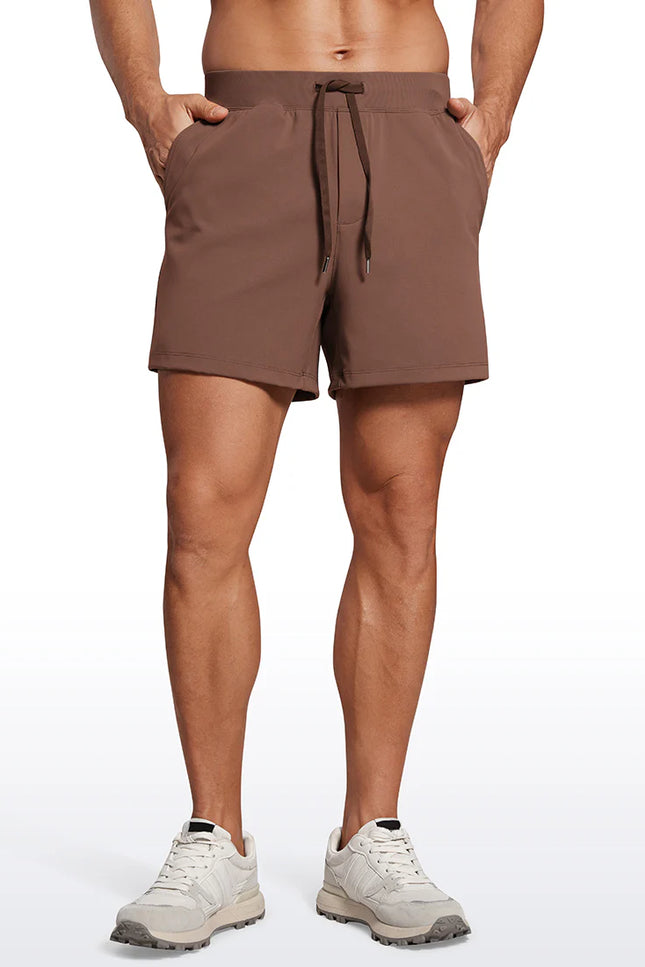 CRZ YOGA On the Travel Linerless Shorts with Pockets 5"