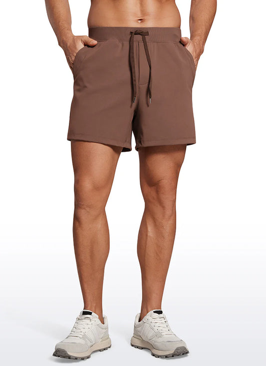 CRZ YOGA On the Travel Linerless Shorts with Pockets 5"