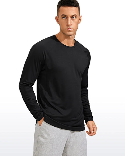 CRZ YOGA Lightweight Rounded Scallop Bottom Long Sleeves