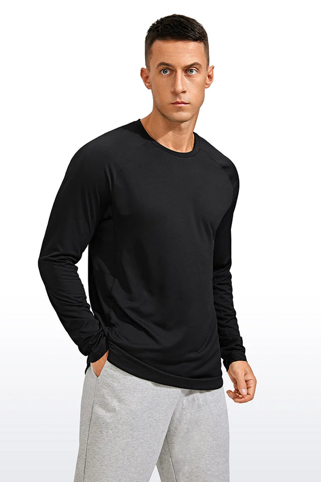 CRZ YOGA Lightweight Rounded Scallop Bottom Long Sleeves