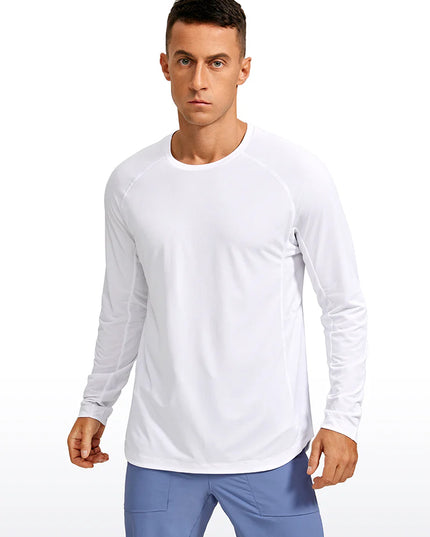 CRZ YOGA Lightweight Rounded Scallop Bottom Long Sleeves