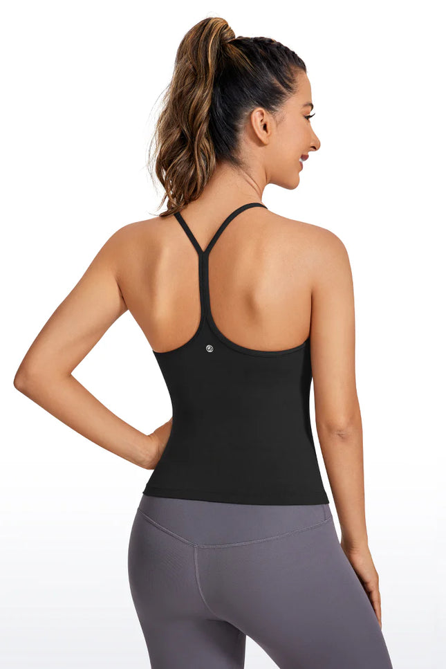 CRZ YOGA Butterluxe Waist Length Y Back Built in Bra Tank