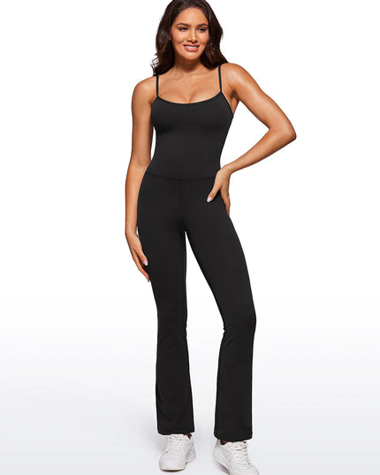CRZ YOGA Butterluxe Flare Jumpsuits Build-in Bra Bodysuits