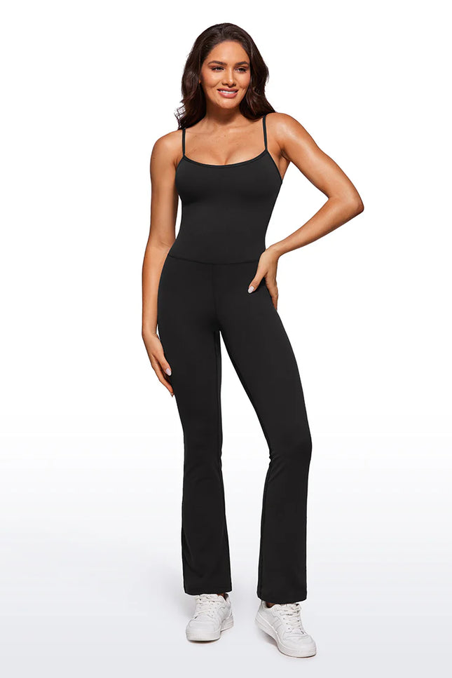 CRZ YOGA Butterluxe Flare Jumpsuits Build-in Bra Bodysuits