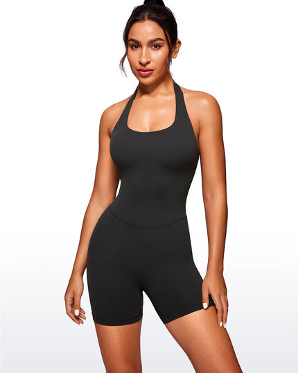 CRZ YOGA Butterluxe Halter Backless Athletic Rompers