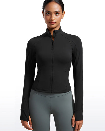 CRZ YOGA Butterluxe Waist Length Full Zip Jacket