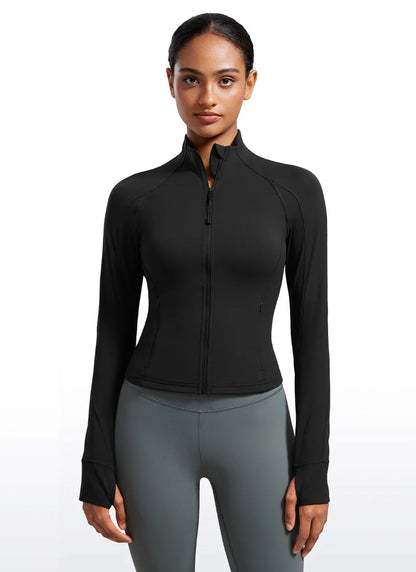 CRZ YOGA Butterluxe Waist Length Full Zip Jacket