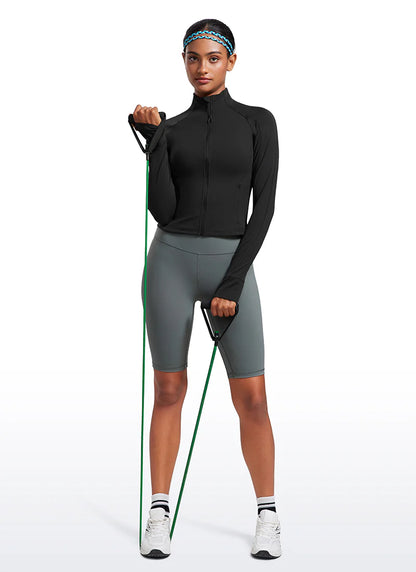CRZ YOGA Butterluxe Waist Length Full Zip Jacket