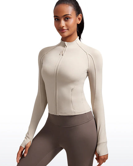 CRZ YOGA Butterluxe Waist Length Full Zip Jacket