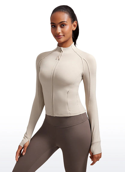 CRZ YOGA Butterluxe Waist Length Full Zip Jacket